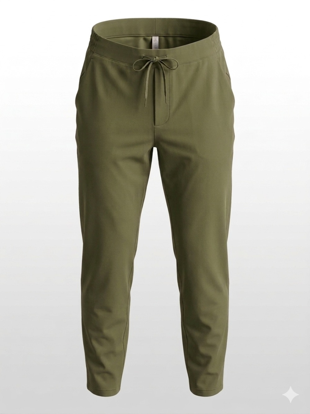 Uniqlo Men's Olive Jogger Pants — Drawstring Waist.Large.